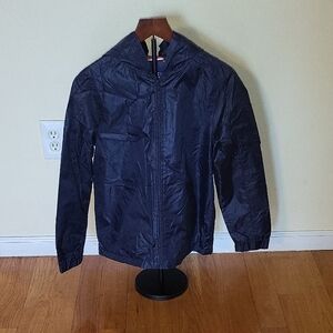 French Toast Navy Windbreaker Hoodie Jacket. NWT